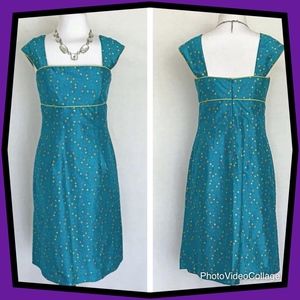 Silk Polka Dot A-line Dress by Jean Michel
